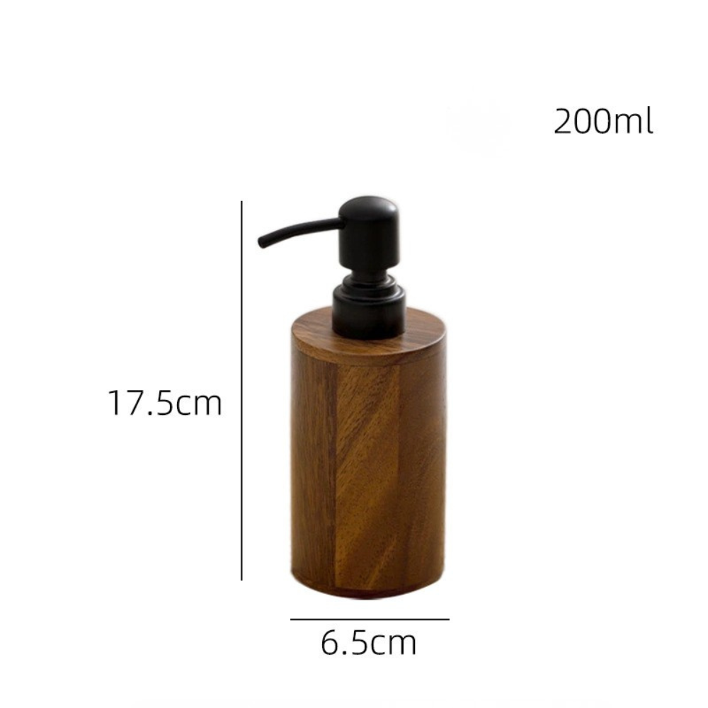 Walnut Wood Bathroom Soap Dispenser
