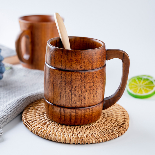 Wood Mug with a Handle