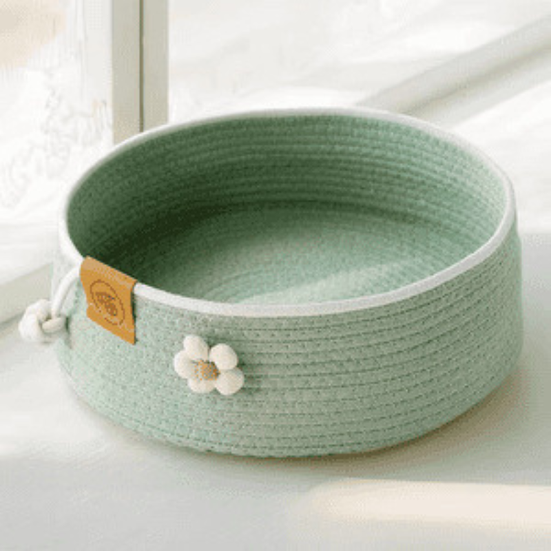 Cotton and Linen Pet Bed Flower