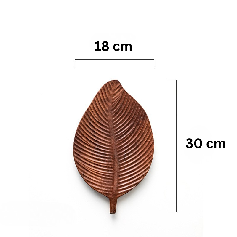 South American Walnut Wood Leaf Tray