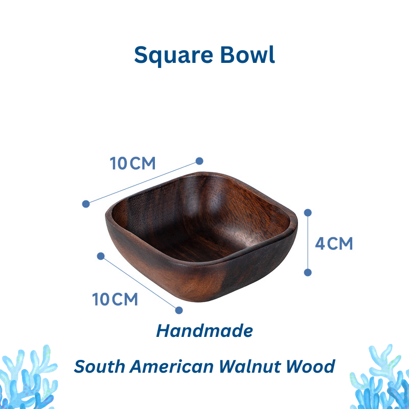 Handmade South American Walnut Wood Fruit Plate