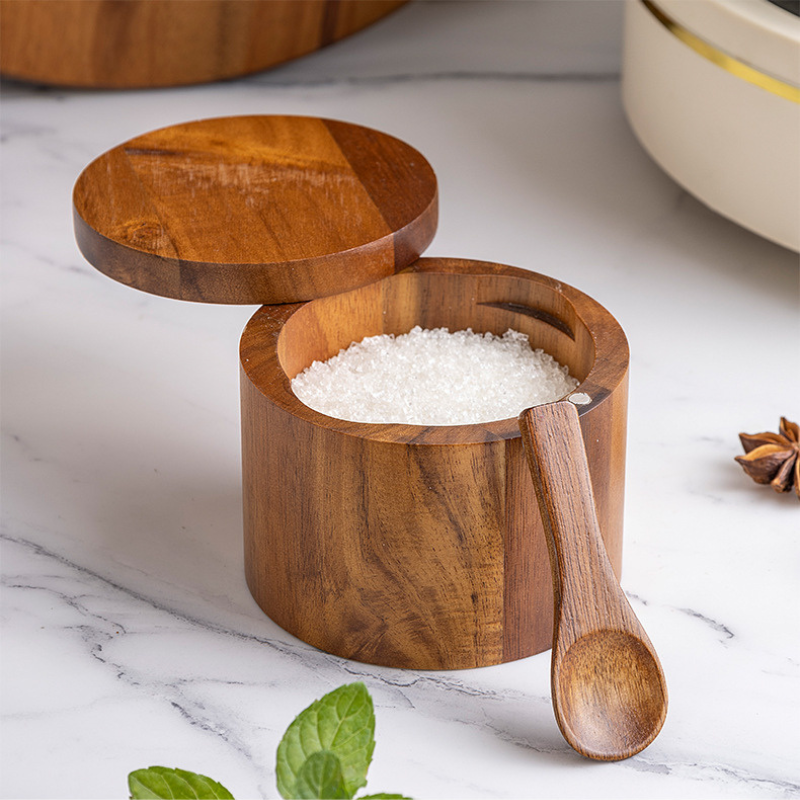Acacia Wood Seasoning Box