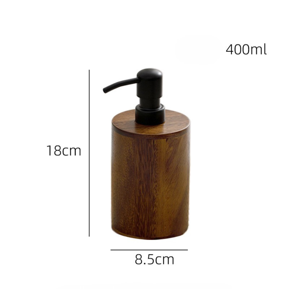 Walnut Wood Bathroom Soap Dispenser
