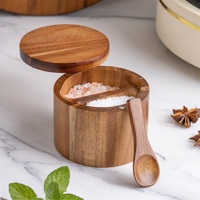 Acacia Wood Seasoning Box