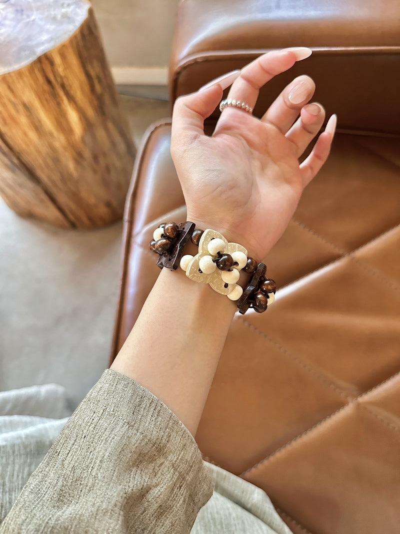 Coconut Shell Star Bracelet