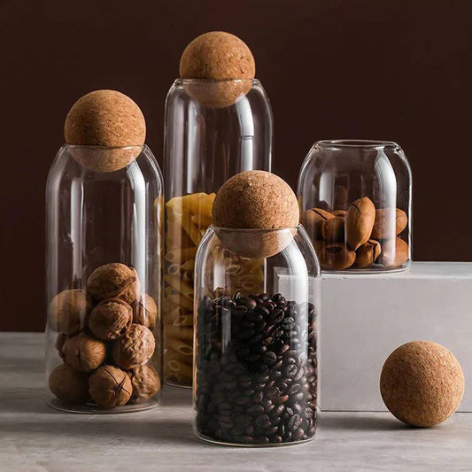 PureCork Glass Storage Jar
