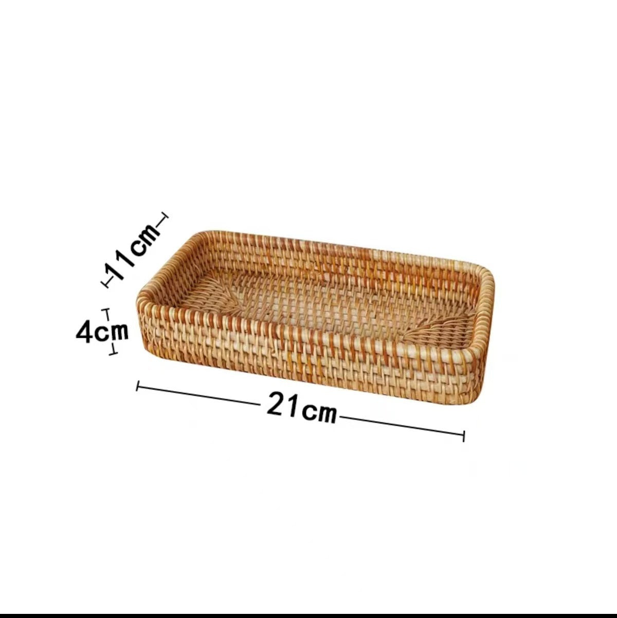 Retro Rattan Storage Basket and Organizer
