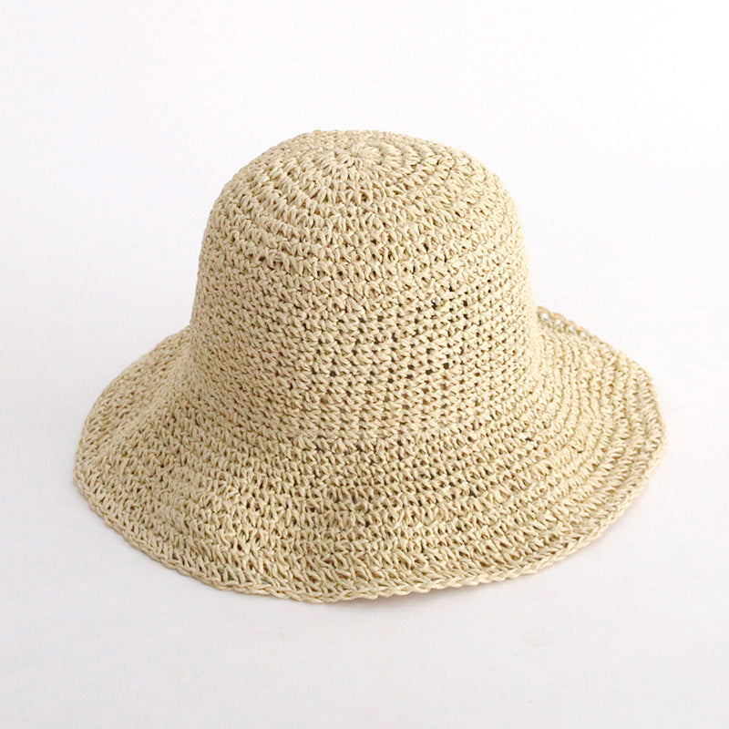 Straw Crochet Bucket Hat