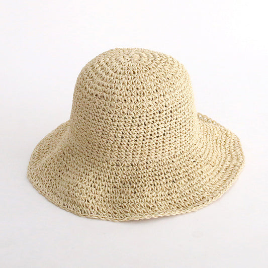 Straw Crochet Bucket Hat