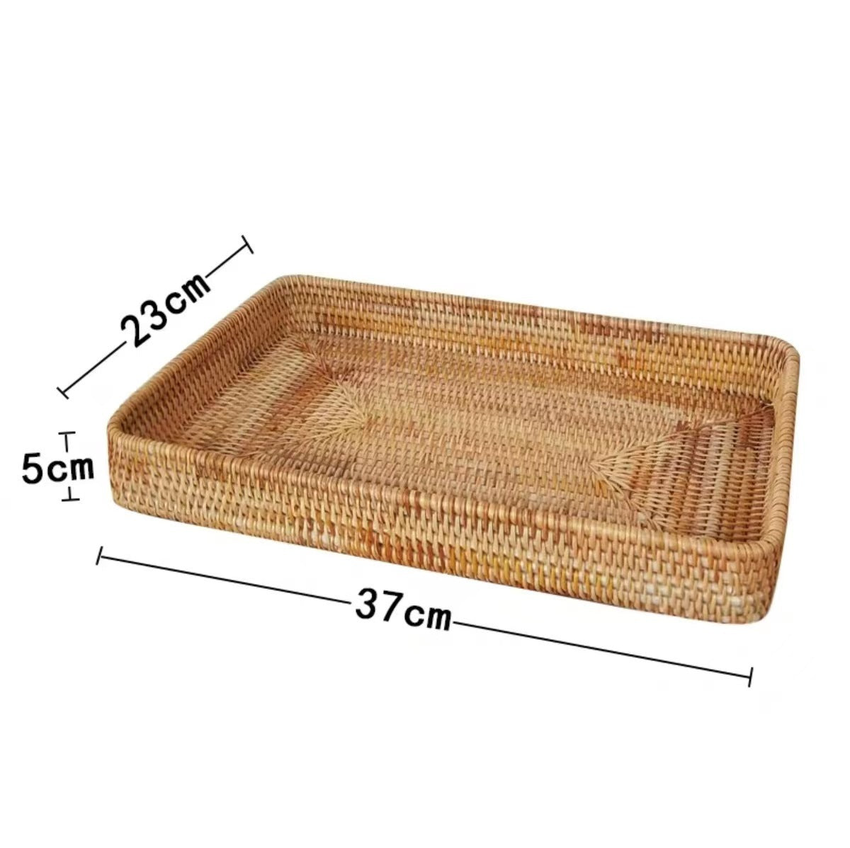 Retro Rattan Storage Basket and Organizer