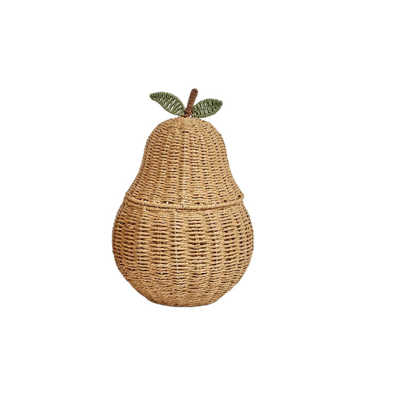 Hand-woven Decorative Apple or Pear Storage Basket