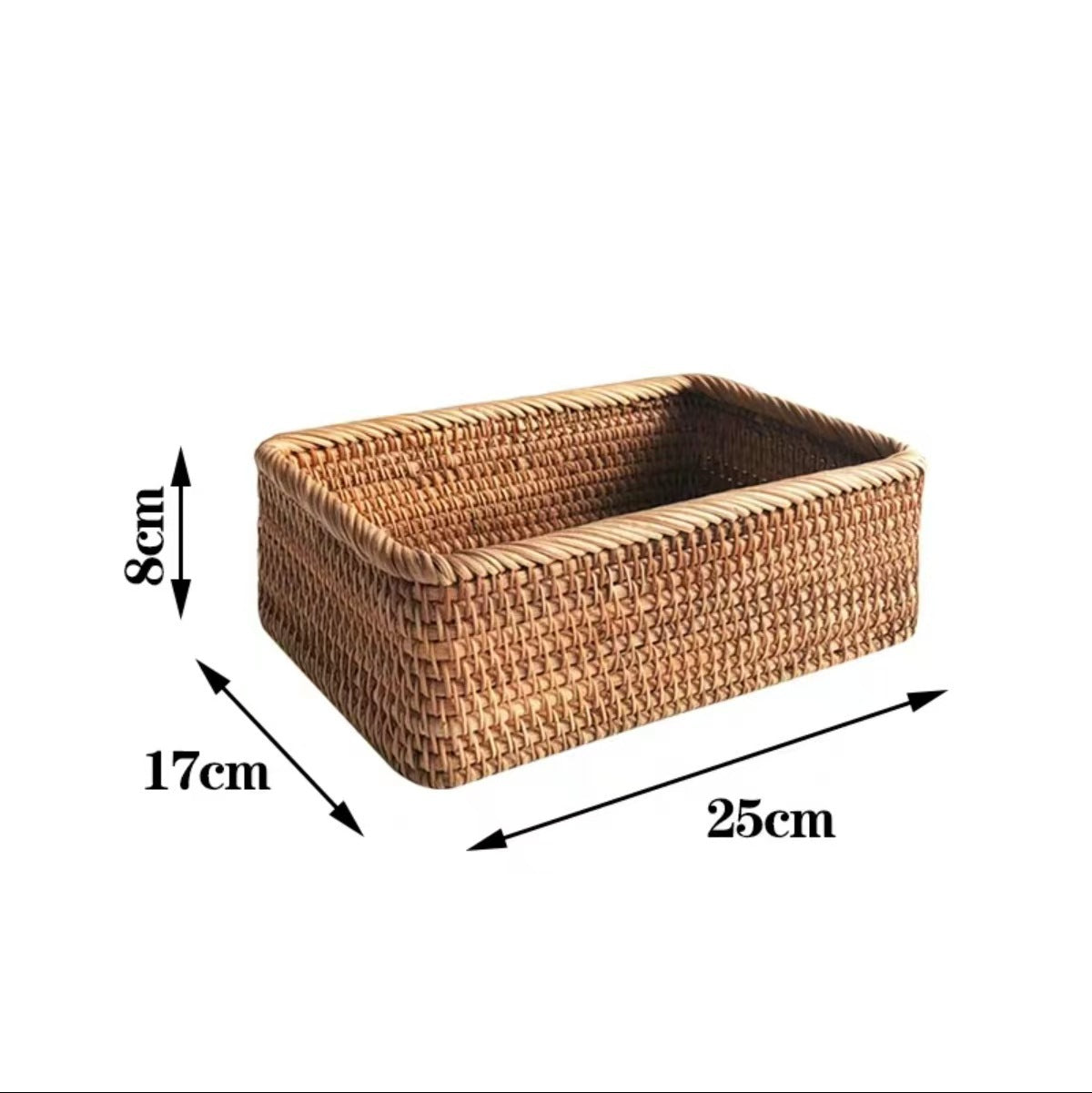 Retro Rattan Storage Basket and Organizer