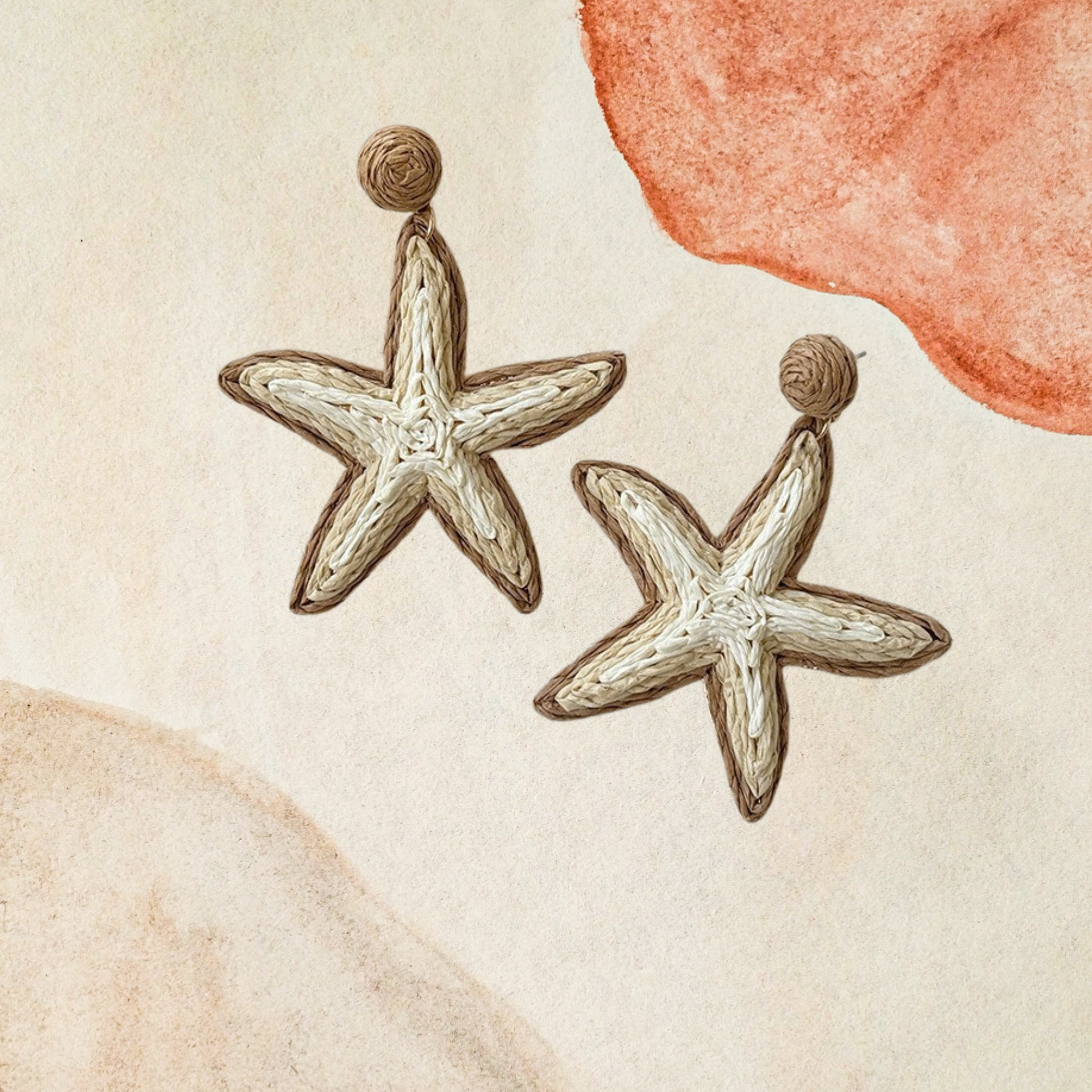 Starfish Rattan Earrings