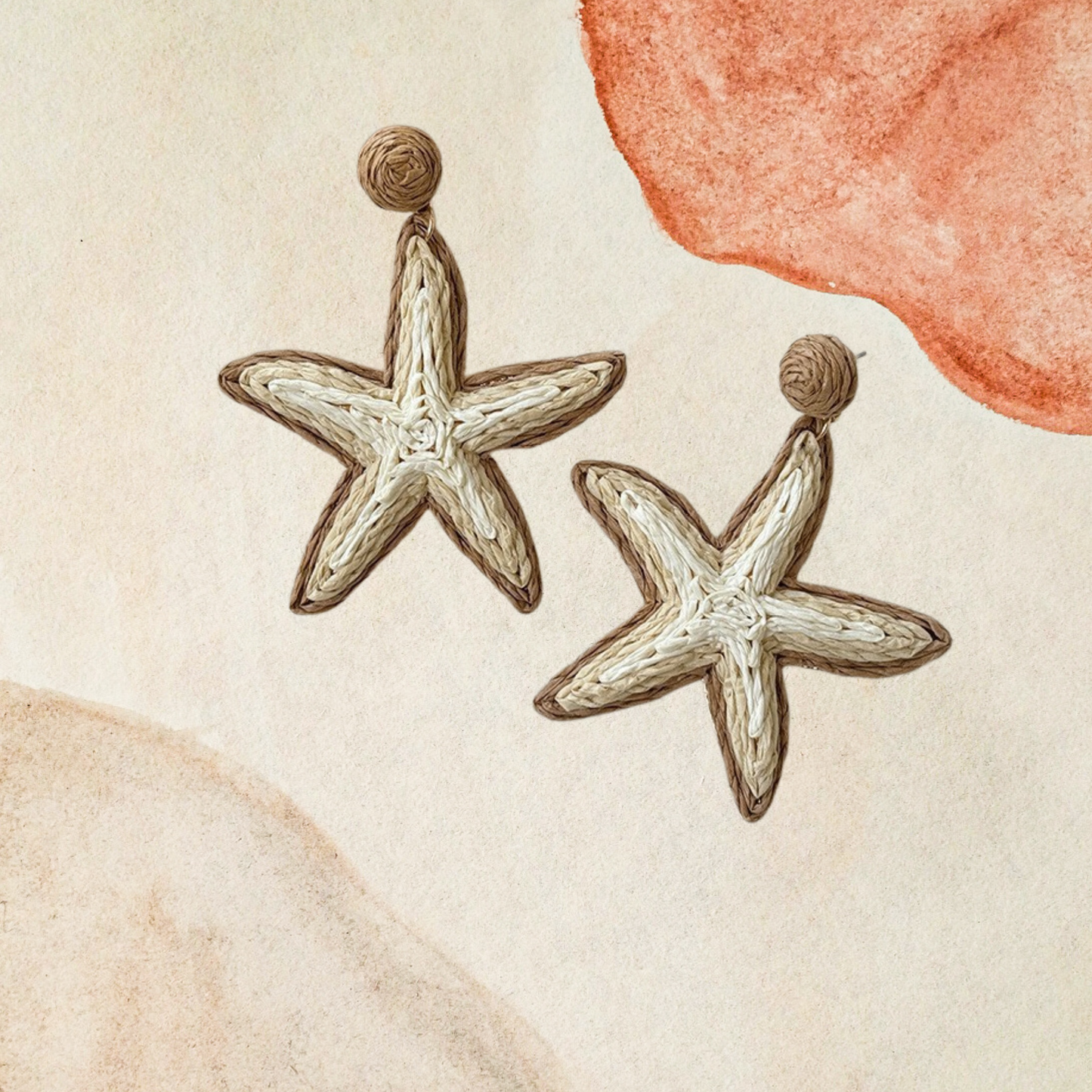 Starfish Rattan Earrings