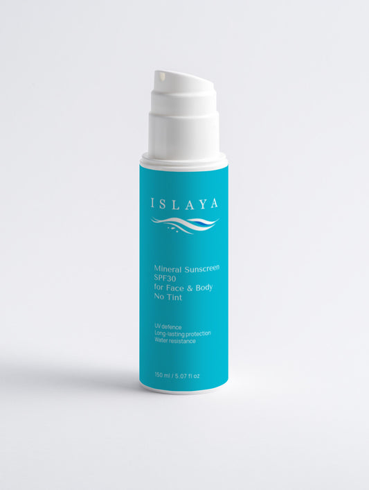 Mineral Sunscreen SPF30 for Face & Body, no tint